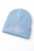 Beanie - Sneeuwvlokken Lichtblauw